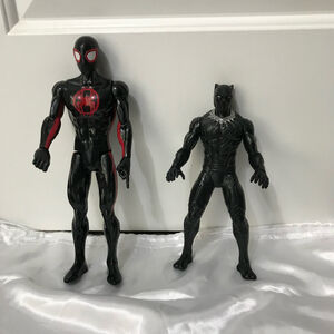 Marvel Spiderman and Black Panther Action Figures